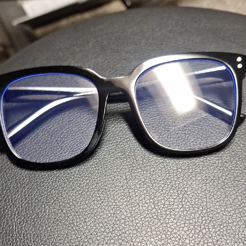 Stylish Black and Blue Glasses